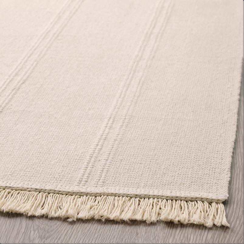 SORTSO ソルトソー ラグ 平織り - 生成り 55x85cm