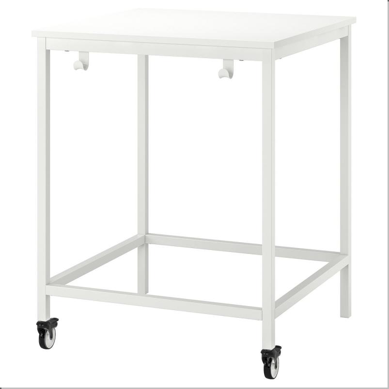 TROTTEN トロッテン 下部フレーム 天板用 - ホワイト 80x80x100cm