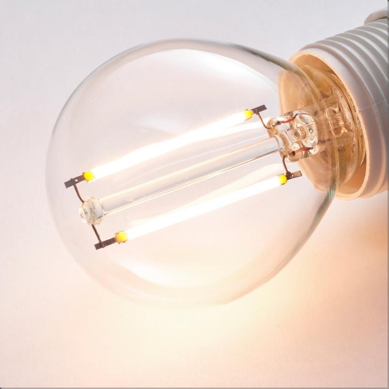 LUNNOM ルッノム LED電球 E17 150ルーメン - 球形 クリア 45mm