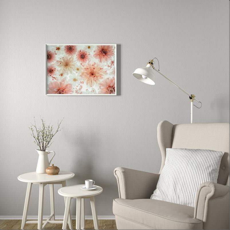 BILD ビルド ポスター - 花-透明 70x50cm