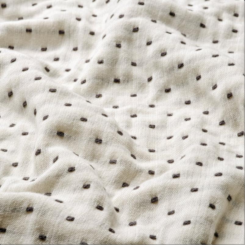 JAKOBSLILJA ヤーコブスリリア マルチカバー - オフホワイト/チャコール 150x250cm