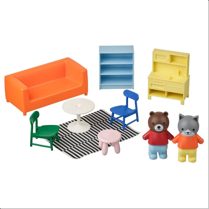 HUSET フーセット ミニチュア家具&フィギュア - リビングルーム/キッチン マルチカラー