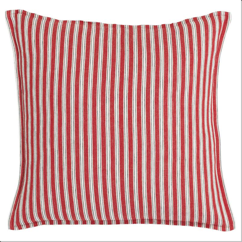 VINTERFINT ヴィンテルフィント クッションカバー - ストライプ レッド/ホワイト 50x50cm