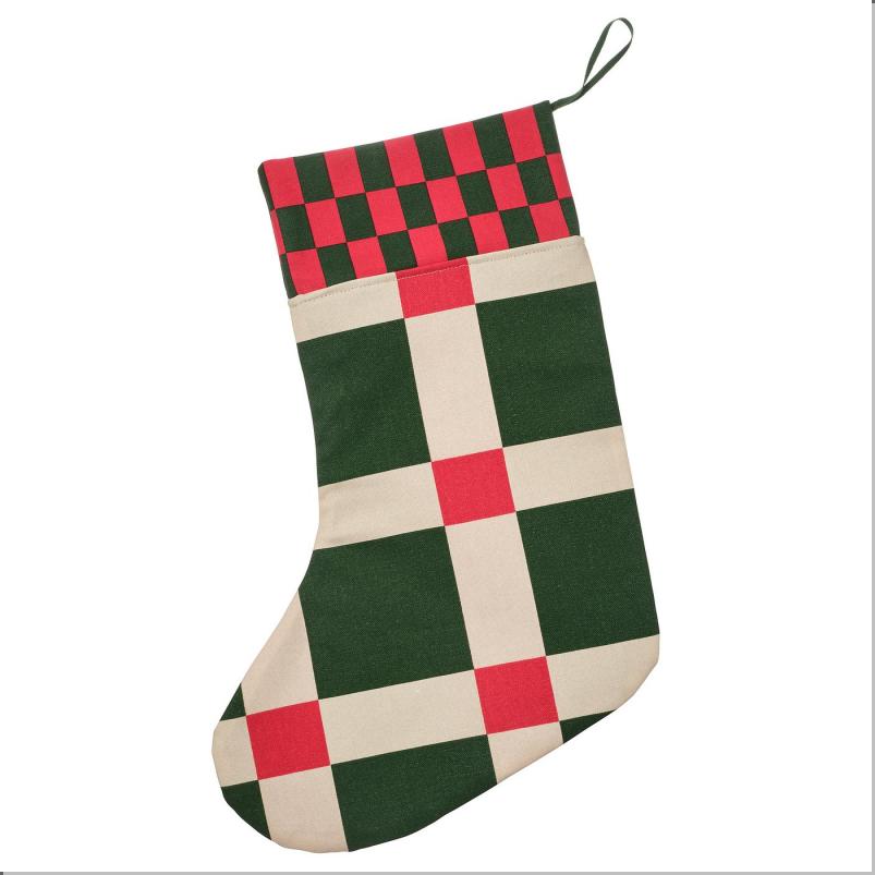 VINTERFINT ヴィンテルフィント クリスマス用靴下 - チェック模様 マルチカラー