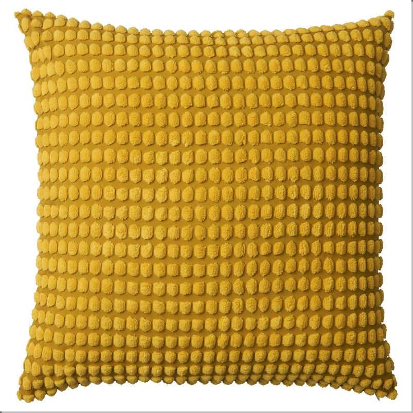 SVARTPOPPEL スヴァルトポッペル クッションカバー - イエロー 65x65cm