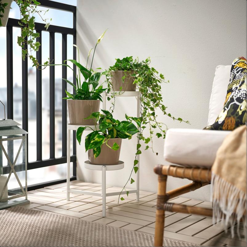 OLIVBLAD オリヴブラード プラントスタンド - 室内/屋外用/オフホワイト 58cm