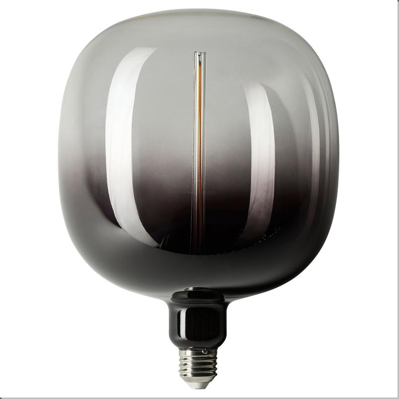 MOLNART モールナルト LED電球 E26 200ルーメン - チューブ形 ブラック/クリアガラス 185mm