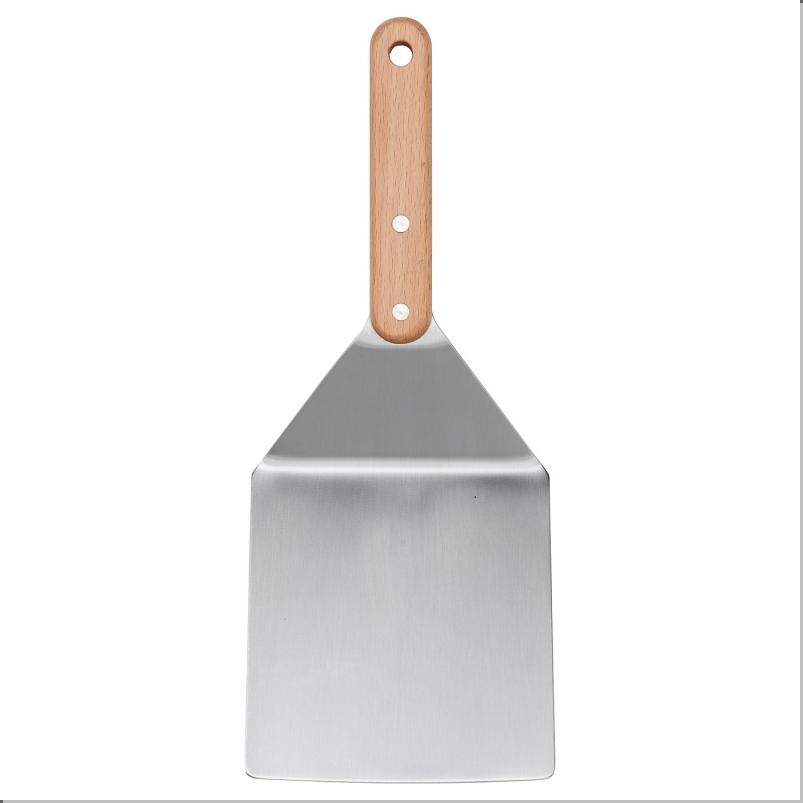 GRILLTIDER グリルティデル フライ返し ハンバーガー用 - ステンレススチール/ビーチ 30cm