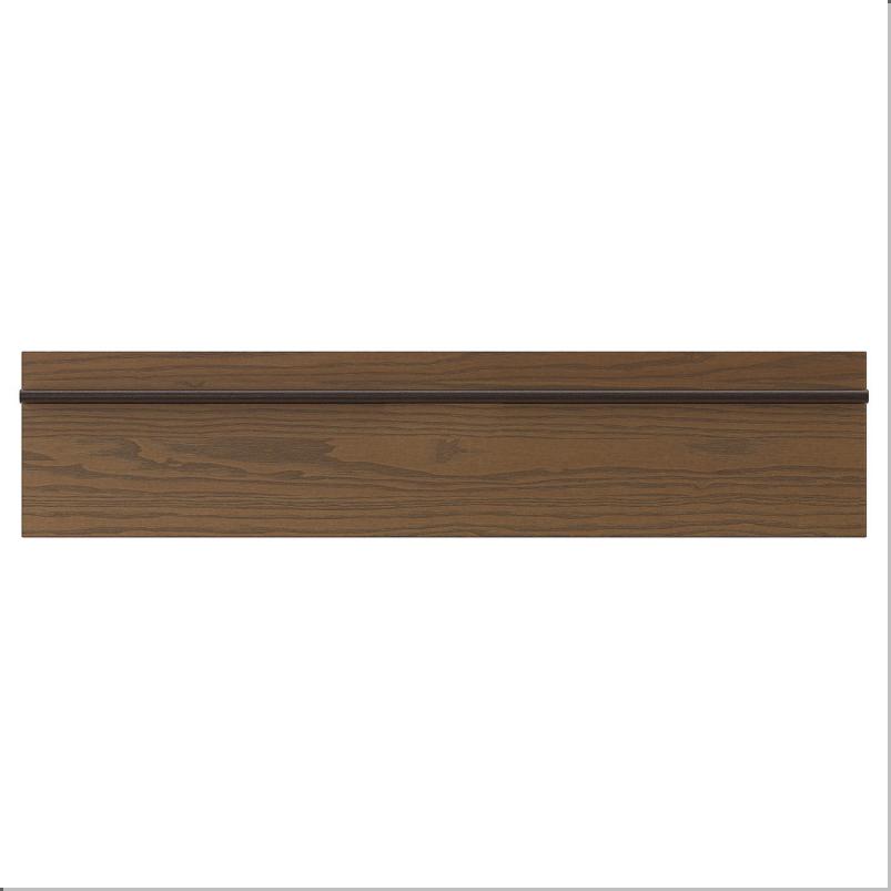 STENSTA ステーンスタ 引き出し前部 - ダークブラウン アッシュ材突き板 90x20 cm