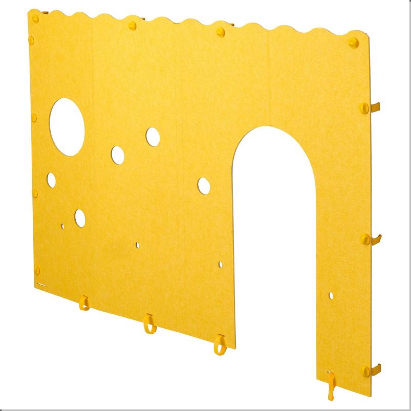 KURA キューラ ベッドアクセサリー - イエロー/グレー