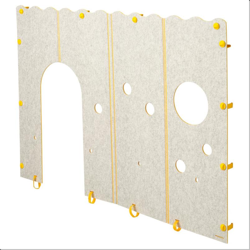 KURA キューラ ベッドアクセサリー - イエロー/グレー