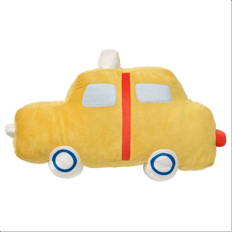 BARNDROM バーンドローム クッション - イエロー/タクシー型 51x30cm