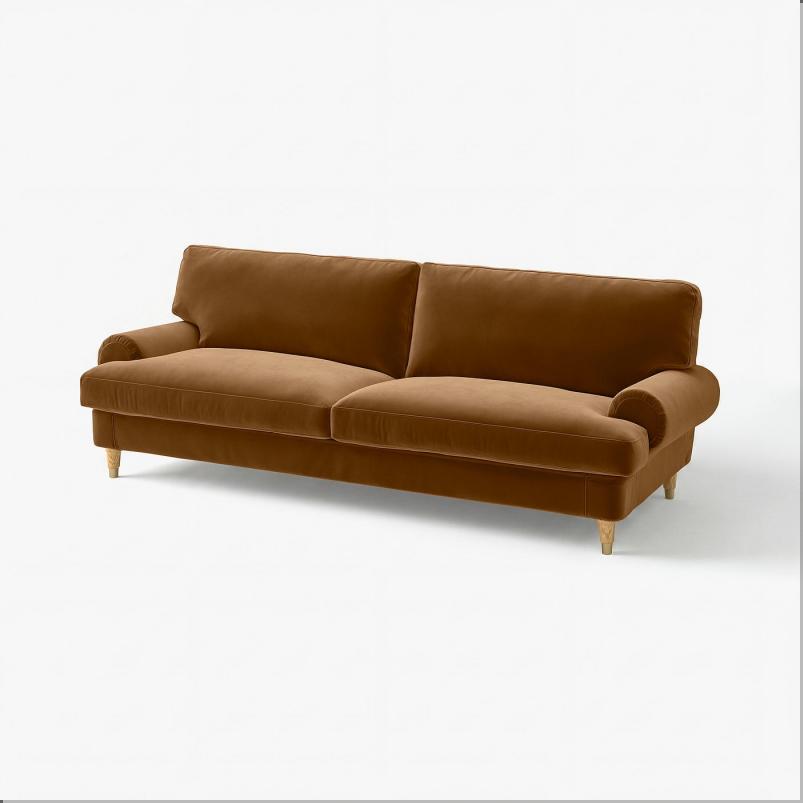 VALNAS ヴァルネス カバー 3人掛けソファ用 - アールハムン ダークイエローブラウン