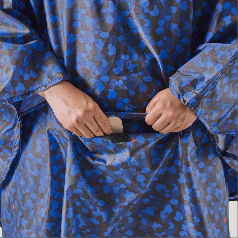 SPJUTSO スプユートソ レインポンチョ - 模様入り/マルチカラー