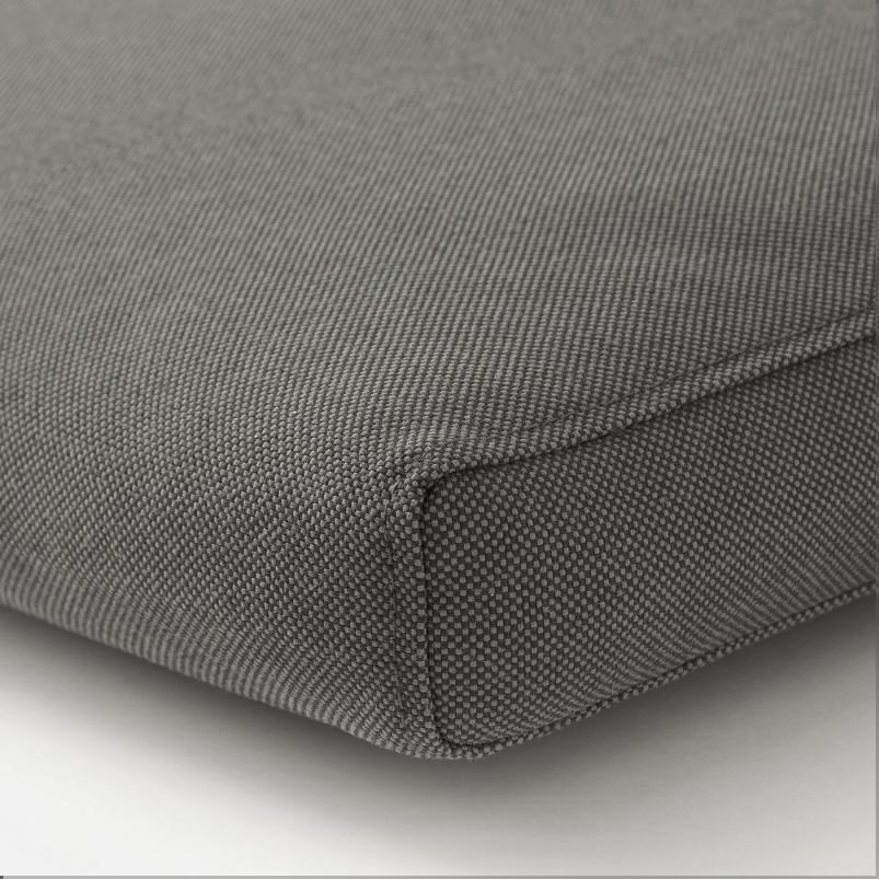 FROSON/DUVHOLMEN フローソーン/デューヴホルメン シートクッション 屋外用 - ダークグレー 50x50cm