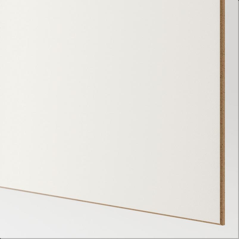 AULI アウリ / MEHAMN メーハムン 引き戸 2枚組 - ホワイト ミラーガラス/両面仕様 ホワイト 150x236cm