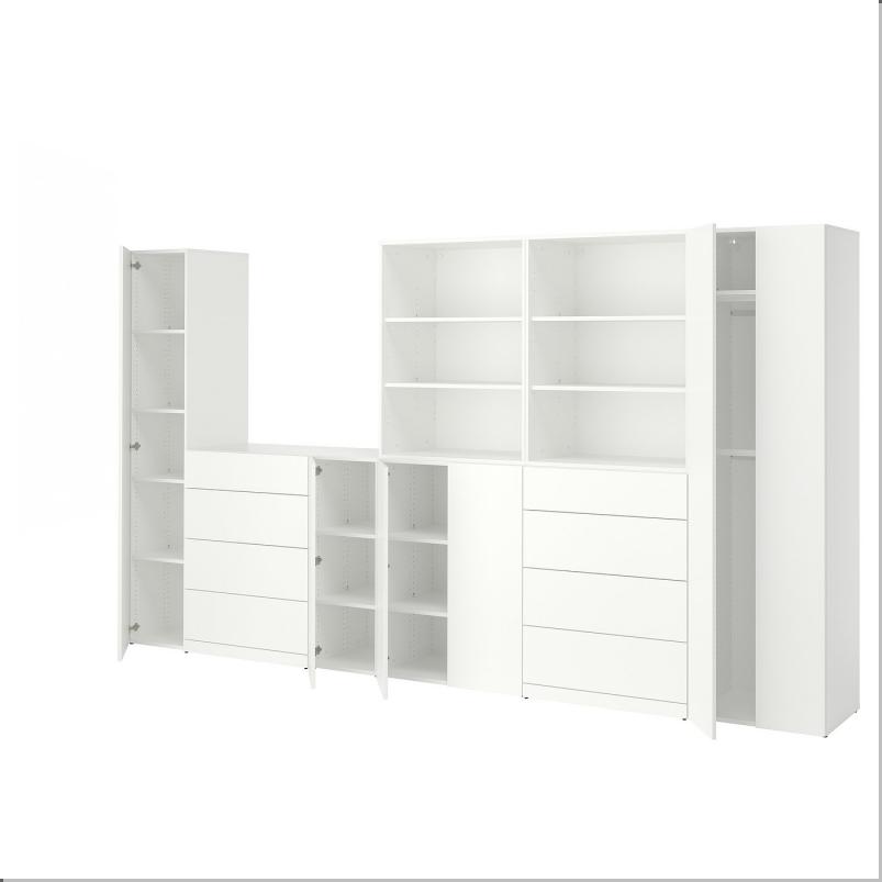 LASTARE ラスタレ 収納コンビネーション - ホワイト 380x42x200cm