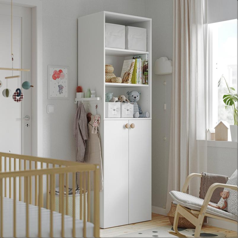 LASTARE ラスタレ ワードローブコンビネーション - ホワイト 60x42x200cm