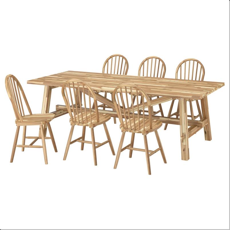 SKOGSTA スコグスタ / SKOGSTA スコグスタ テーブル＆チェア6脚 - アカシア材/アカシア材 235 cm