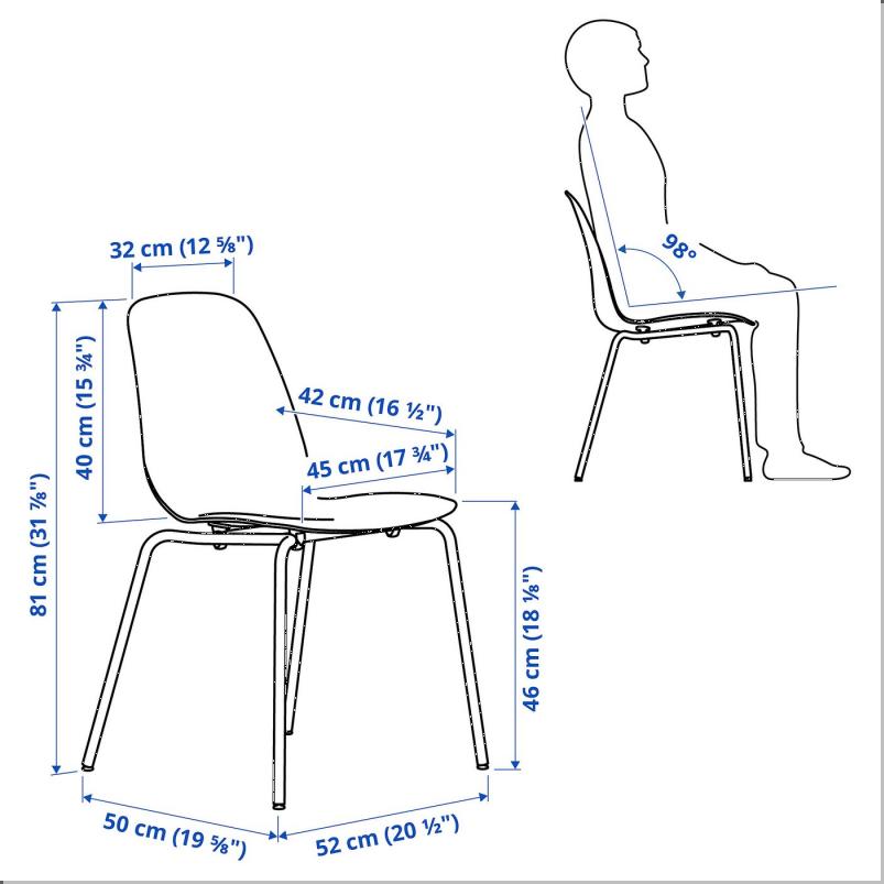 SKALSTA スコールスタ チェア - プラスチックブラック/チューブ状金属/ライトグレーベージュ