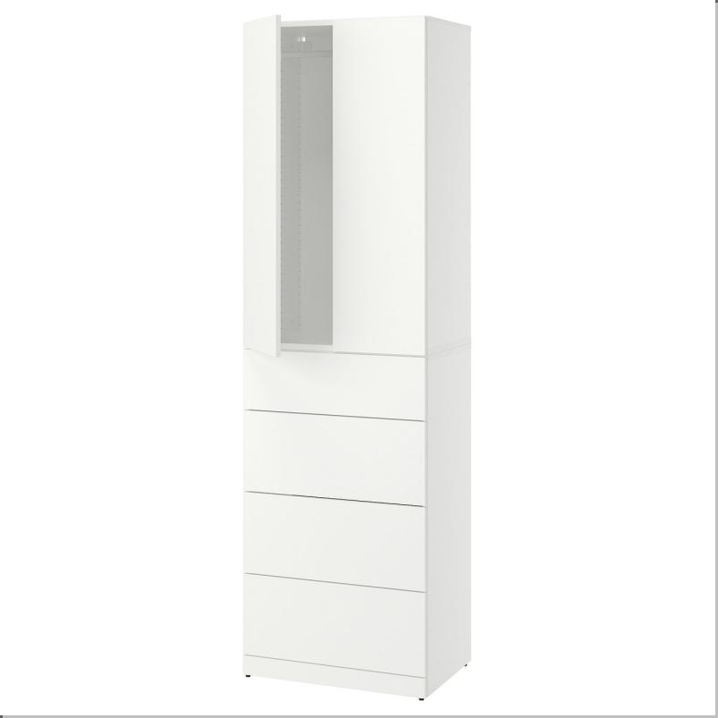 LASTARE ラスタレ ワードローブコンビネーション - ホワイト 60x42x200cm