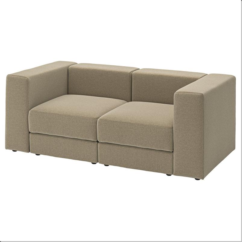 JATTEBO イェッテボ 2人掛けモジュールソファ - ヨハネスホブ ブラウンベージュ