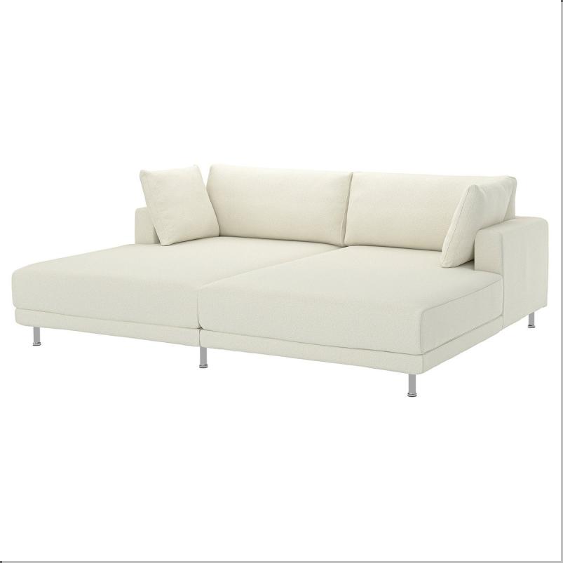 UPPAKRA ウッポークラ 3人掛けモジュールソファ - 寝椅子付き/アクスヴァラ オフホワイト