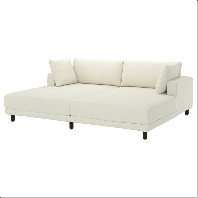 UPPAKRA ウッポークラ 3人掛けモジュールソファ - 寝椅子付き/アクスヴァラ オフホワイト