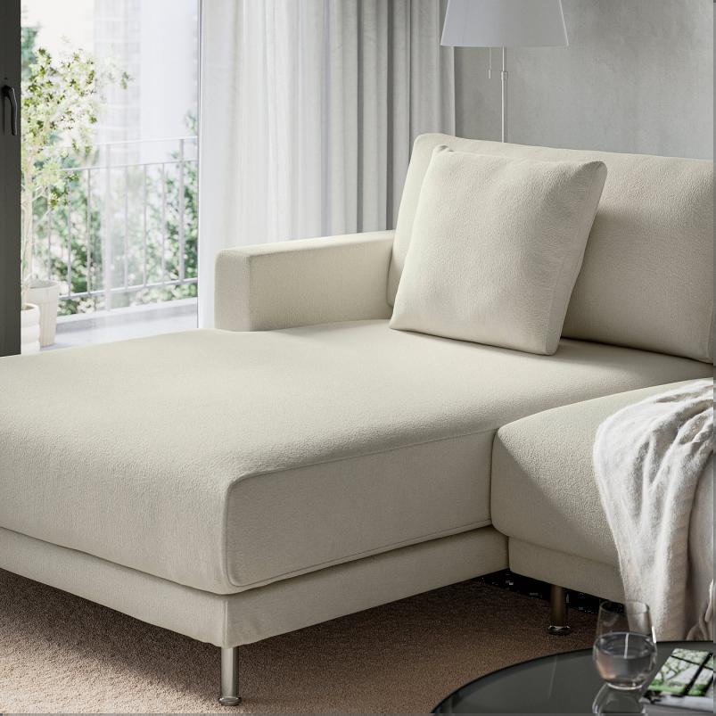 UPPAKRA ウッポークラ 寝椅子モジュール - アームレスト付き 左/アクスヴァラ オフホワイト