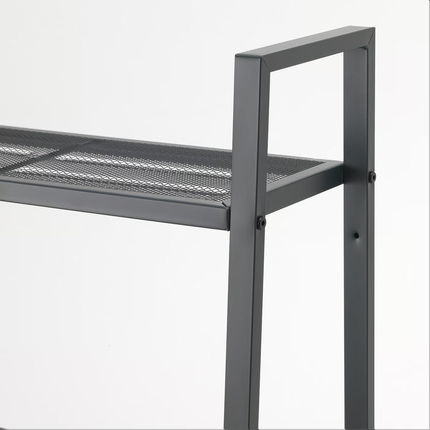 LERBERG レールベリ シェルフユニット - ダークグレー 60x148cm