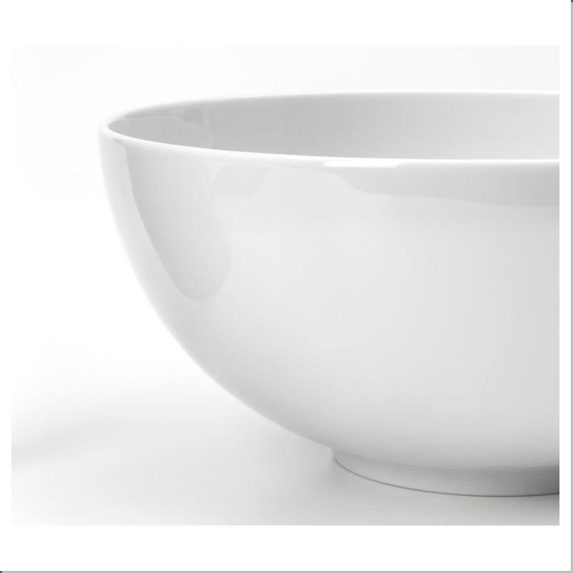IKEA 365+ ボウル - 丸縁 ホワイト 22cm