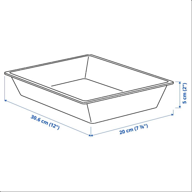 UPPDATERA ウップダテラ キッチンツール用トレイ - ホワイト 20x31cm