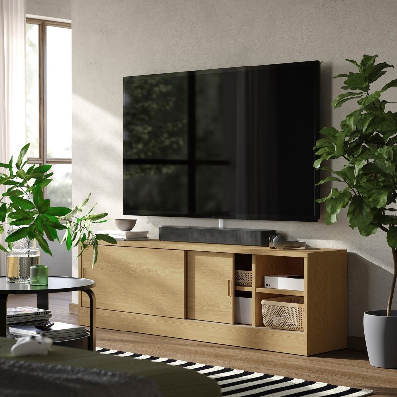 TONSTAD トンスタード テレビ台 - オーク材突き板 178x37x55cm