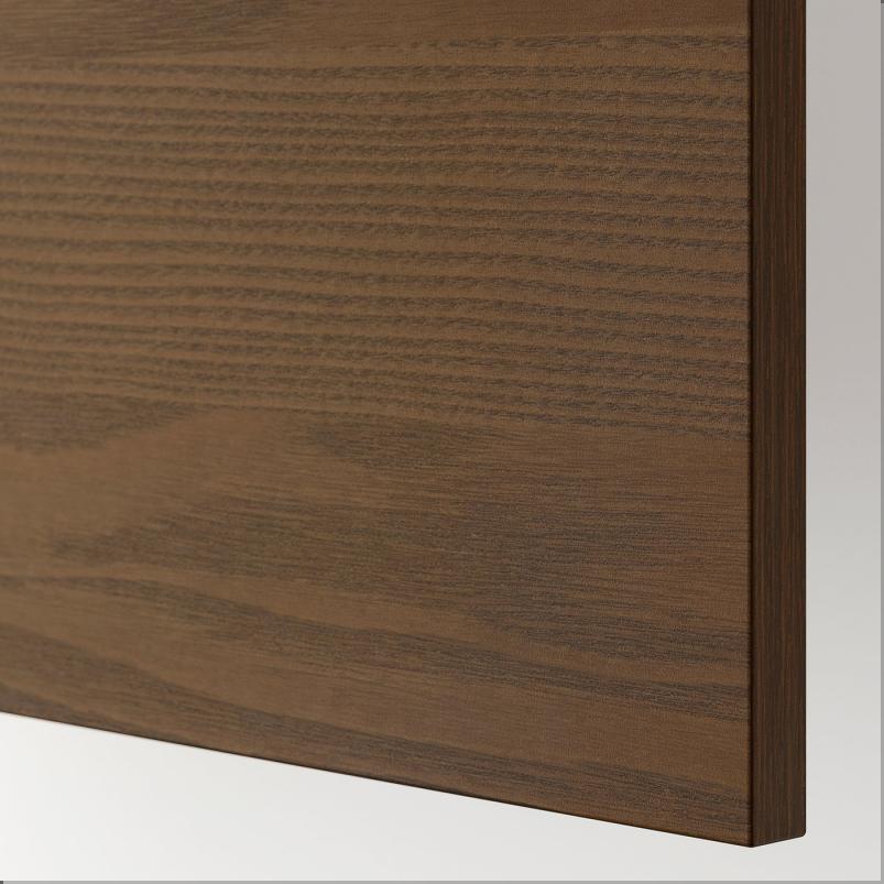 STENSTA ステーンスタ カバーパネル - ダークブラウン アッシュ材突き板 63x80cm