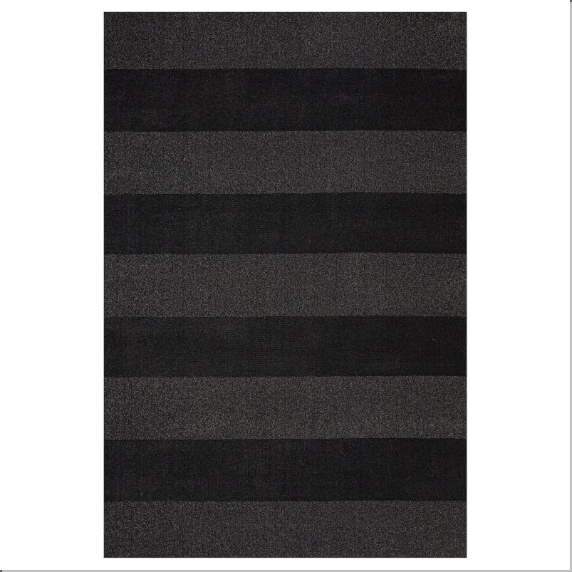 LANDSVÄG ランドスヴェグ ラグ パイル短 - ダークグレー 133x195 cm