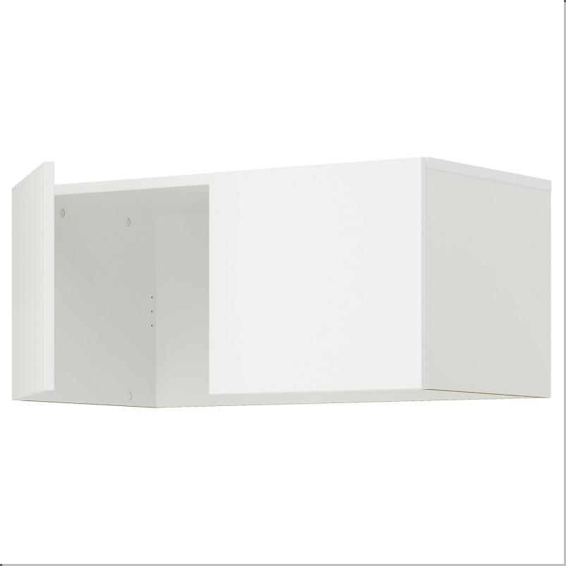 LASTARE ラスタレ 上部追加ユニット 扉付き - ホワイト 80x42x36cm