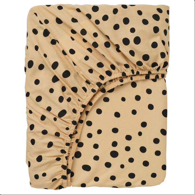 SANDLOPARE サンドローパレ ボックスシーツ - ライトブラウン/チーター模様 90x200cm