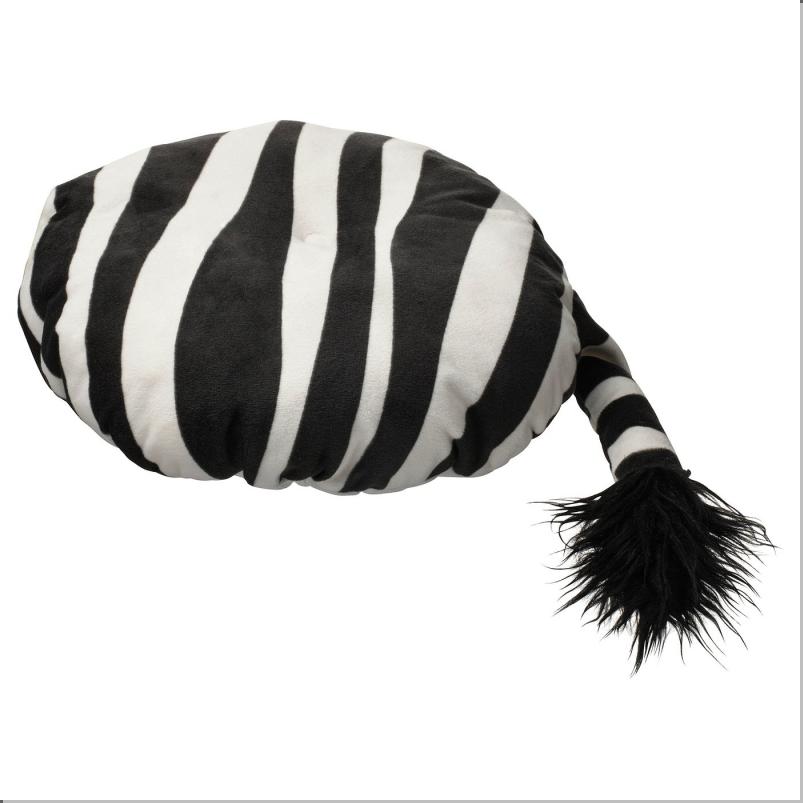 SANDLOPARE サンドローパレ スツール用カバー - ブラック ホワイト/シマウマ模様 38cm