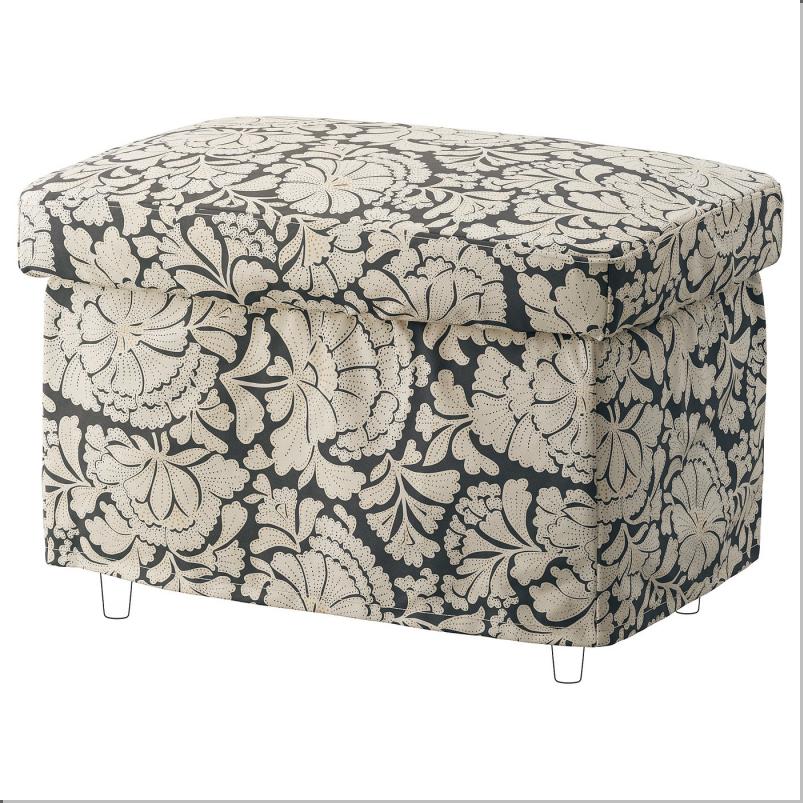 STRANDMON ストランドモン カバー オットマン用 - リーベルスボリ ダークグレー/ベージュ