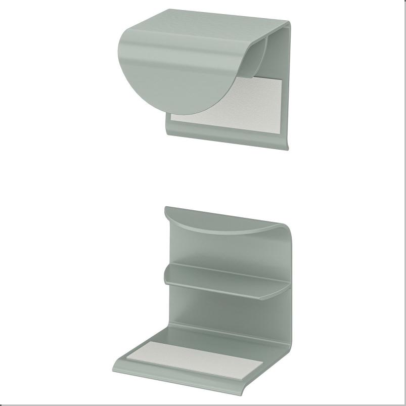 DRAGSMARK ドラグスマルク 取っ手 クリップ式 - グレーグリーン 40mm