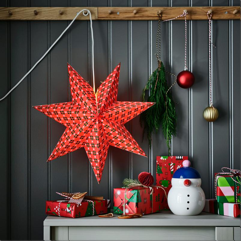 STRALA ストローラ ランプシェード - ピンク/グリーン 48cm