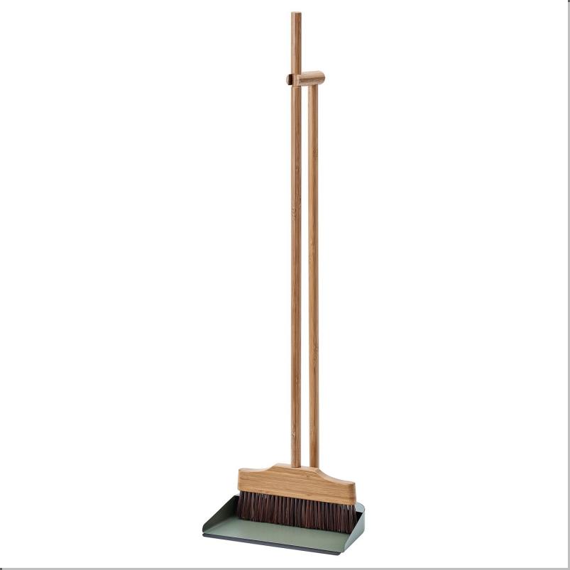 VINDSIKT ヴィンドシクト ちり取り/ほうき - 竹/グレーグリーン