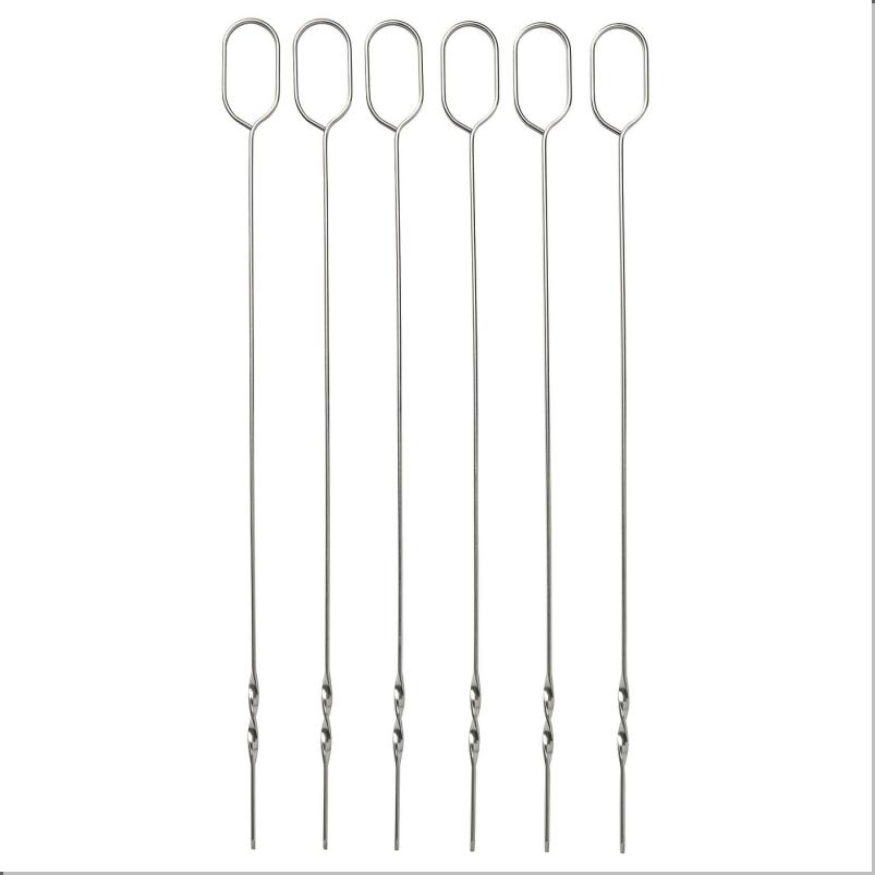 GRILLTIDER グリルティデル バーベキュー用串 - ステンレススチール 31cm