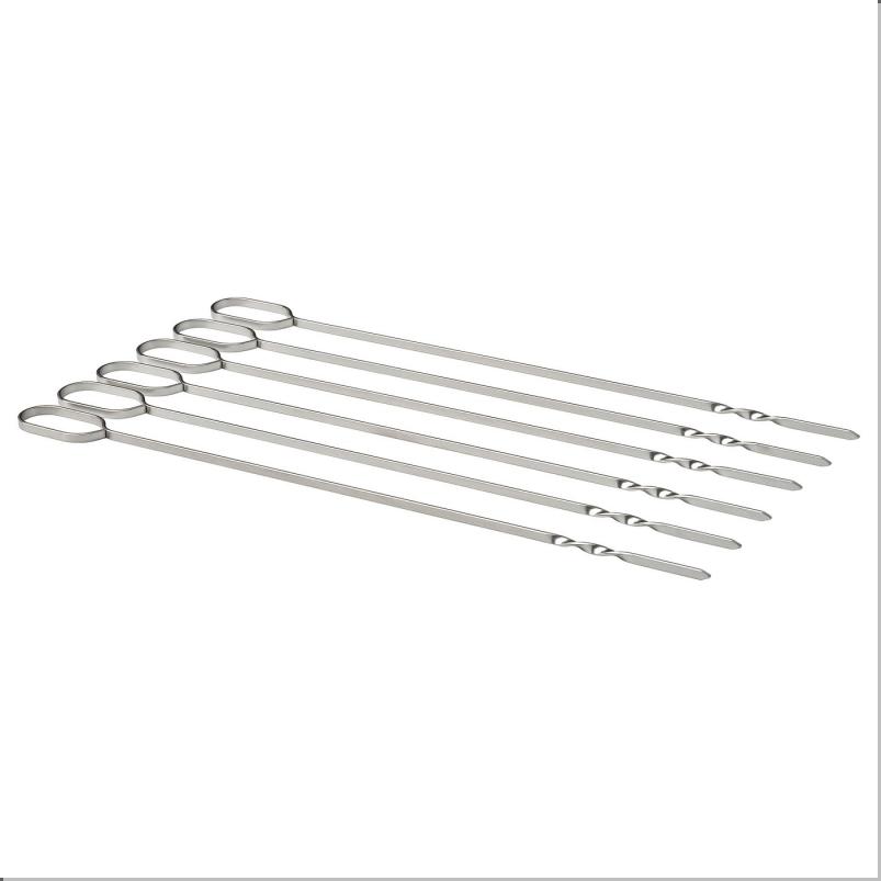 GRILLTIDER グリルティデル バーベキュー用串 - ステンレススチール 31cm