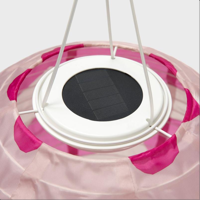 SOLVINDEN ソルヴィンデン LED太陽電池式ペンダントランプ - 屋外用 球形/ピンク ダークピンク 30cm