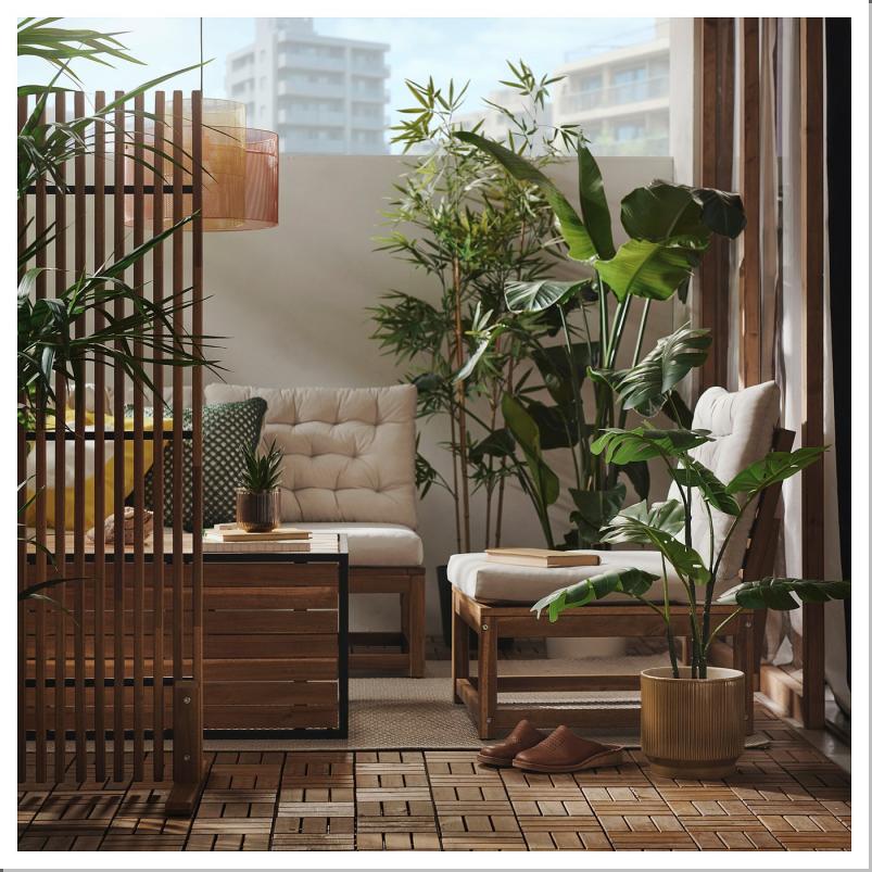 FEJKA フェイカ 人工観葉植物 - 室内/屋外用 モンステラ 19cm