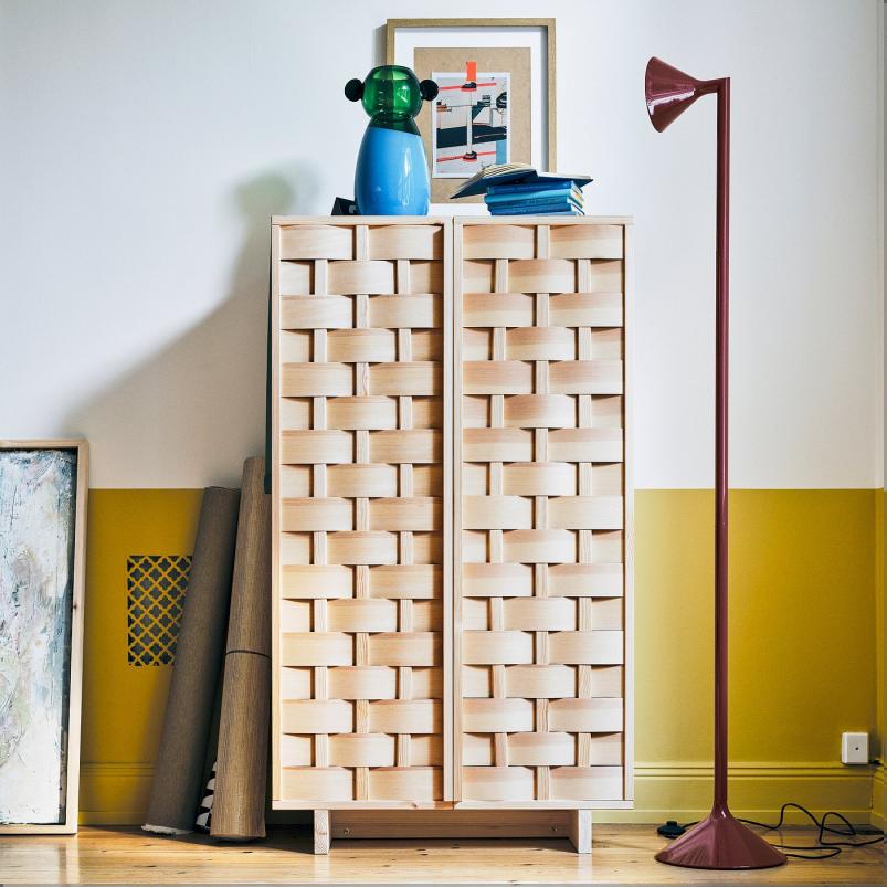 IKEA PS 2026 キャビネット - パイン材 80x46x140 cm