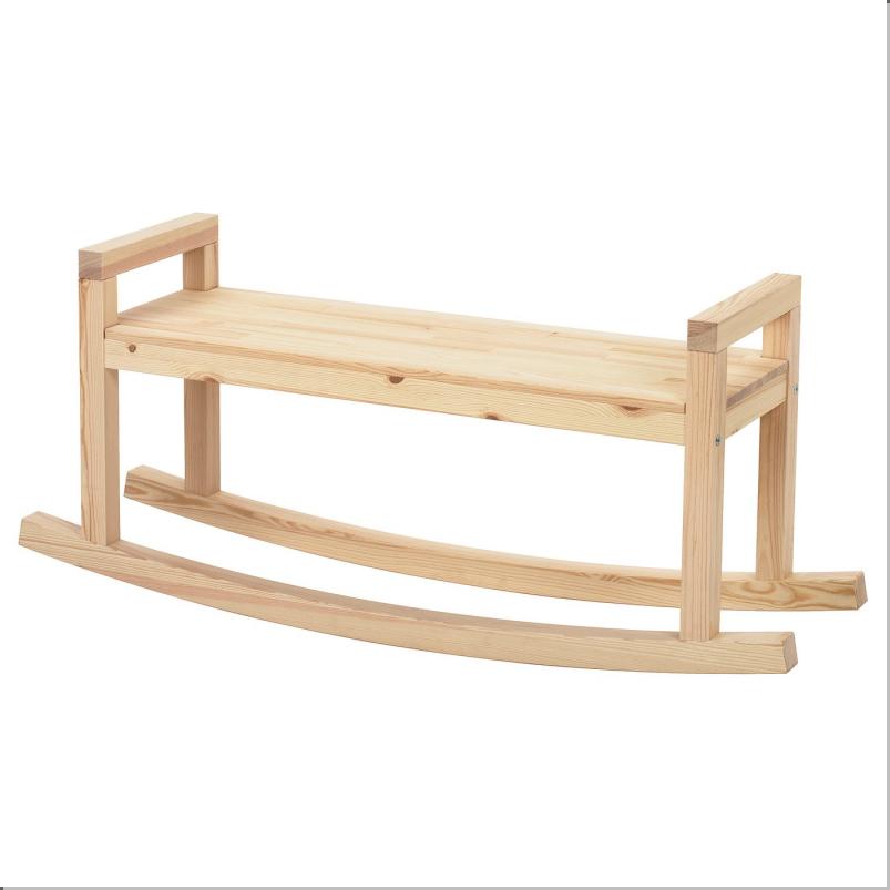 IKEA PS 2026 ベンチ - パイン材 クリアラッカー仕上げ 127 cm