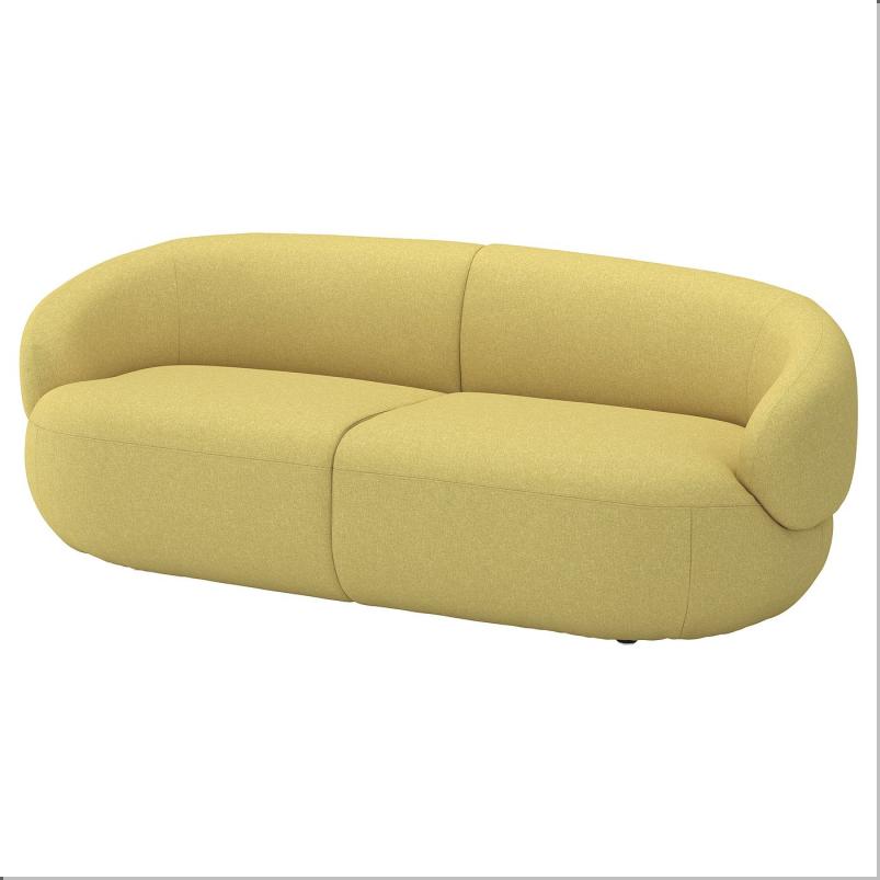 LILLESATER リレセーテル 3人掛けソファ - グンナレド ブライトグリーンイエロー