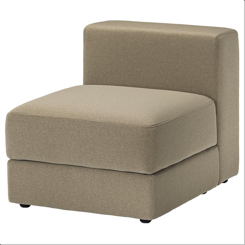 JATTEBO イェッテボ カバー 1人掛けモジュール収納付き用 - ヨハネスホブ ブラウンベージュ